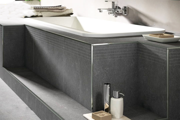 Hình ảnh hoàn thiện nẹp góc ốp gạch cho nhà tắm