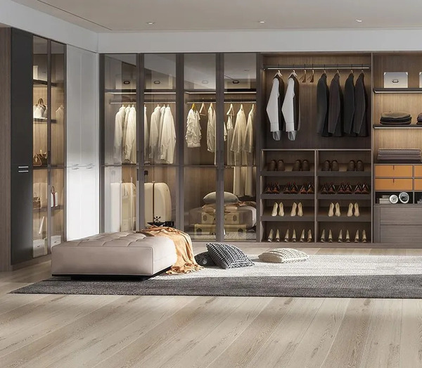 Tủ nhôm kính quần áo​ cửa lùa đem đến một không gian sống sang trọng, hiện đại