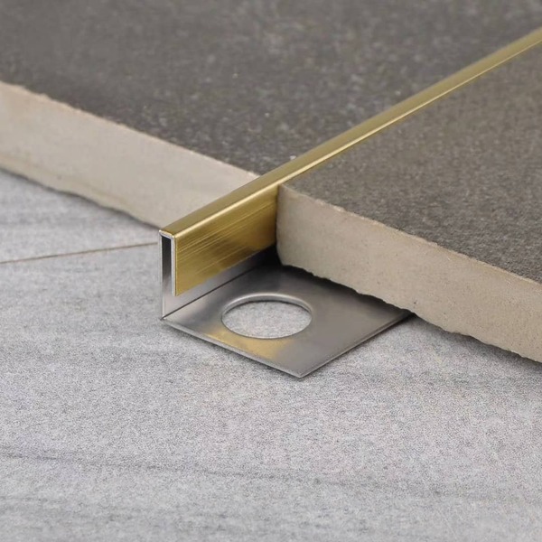 Nẹp Inox chữ L giúp bảo vệ góc cạnh và tạo điểm nhấn cho không gian